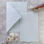 Light Blue Handmade Paper Envelope