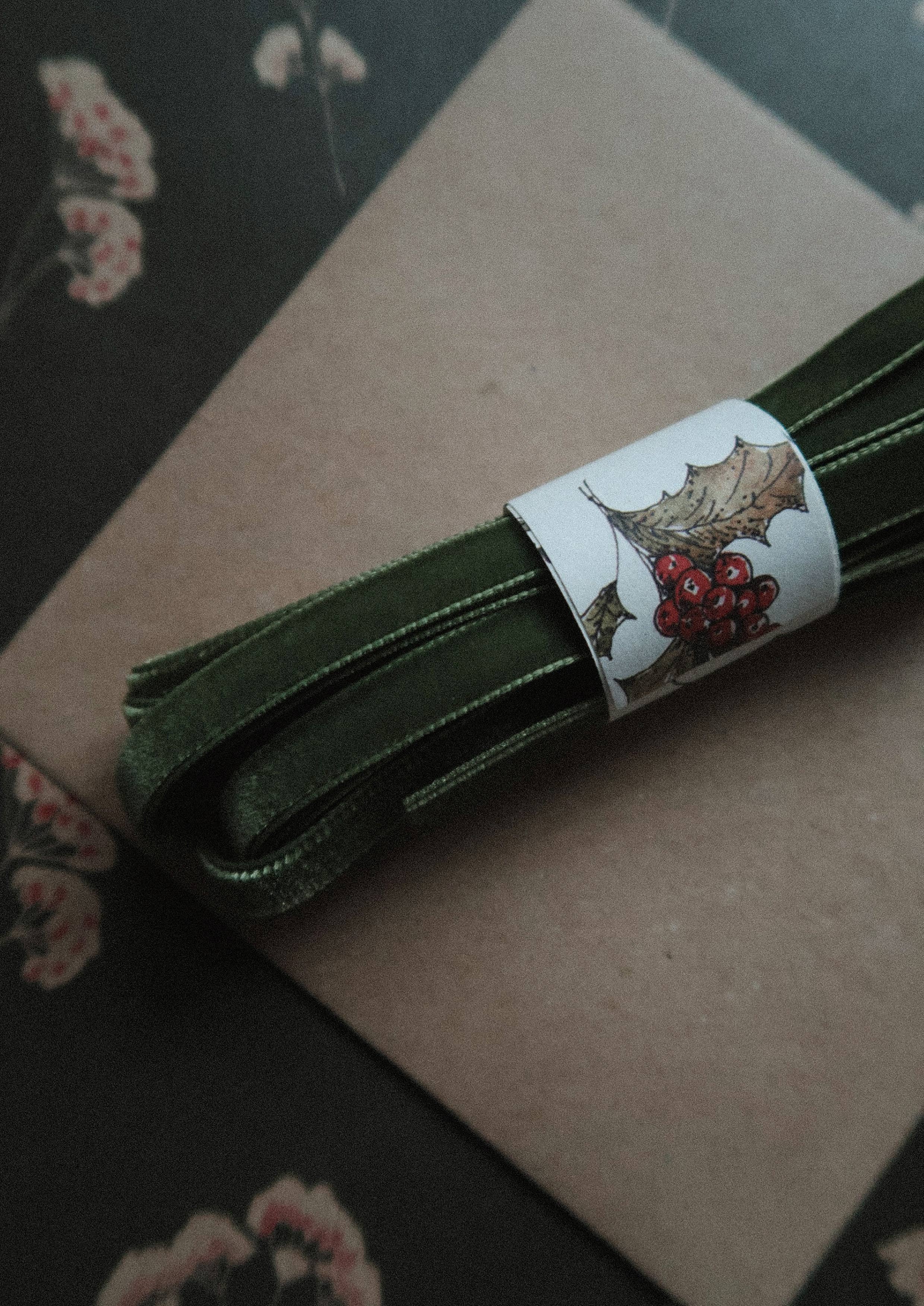 Velvet Ribbon | Green Moss