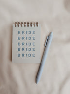 Something Blue Bride Notebook