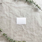 Premium Handmade Card | In White | Raw Edge