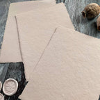 Handmade Card | in Natural Taupe | Raw Edge