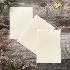 Handmade Card | in Ivory | Raw Edge