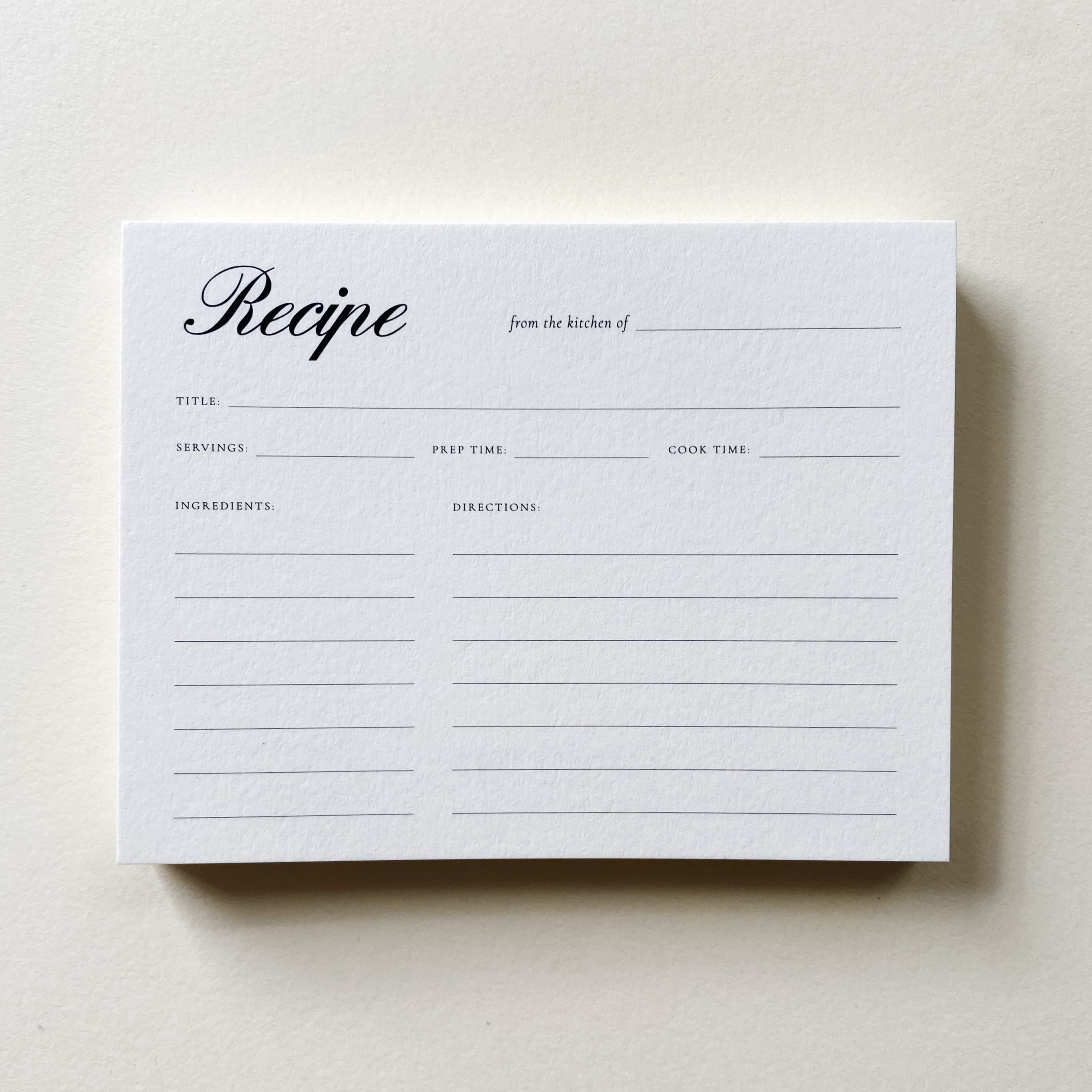 Recipe Card | Set of 12