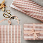 Rose Gingham Wrapping Paper | Set of 3
