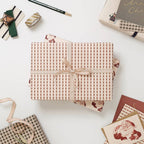 Rose Gingham Wrapping Paper | Set of 3