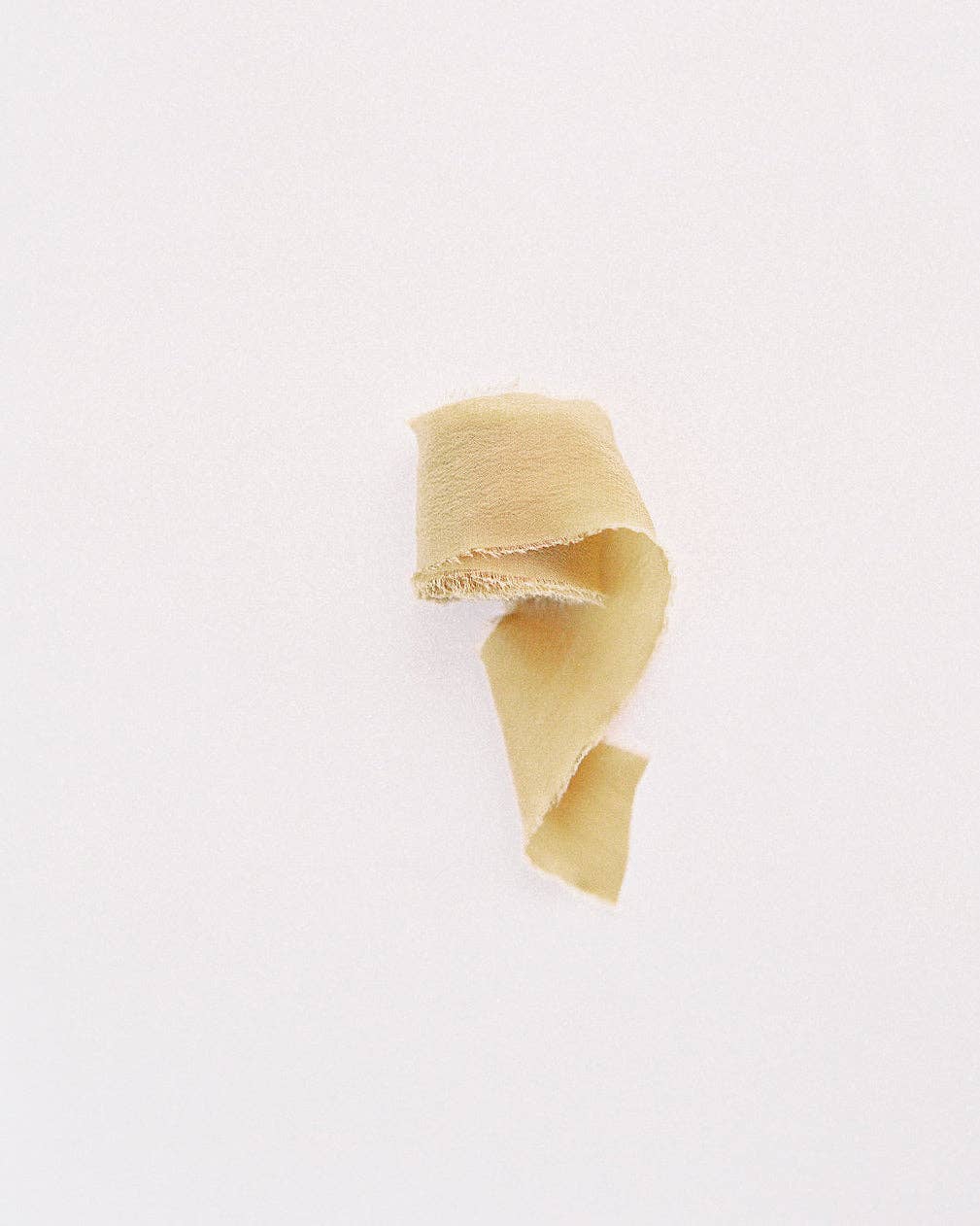 Silk Classic Ribbon | in Honey | Raw Edge