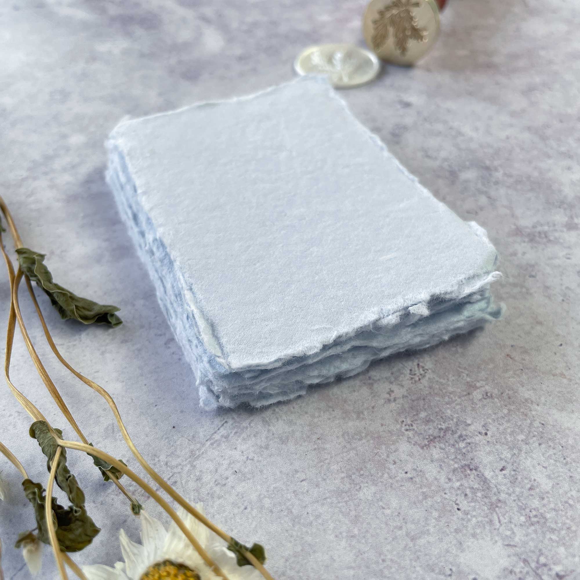 Light Blue Handmade Card