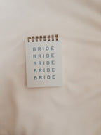 Something Blue Bride Notebook