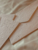 Speckled Handmade Envelope | in White