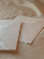 Premium Handmade Envelope | in White | Raw Edge