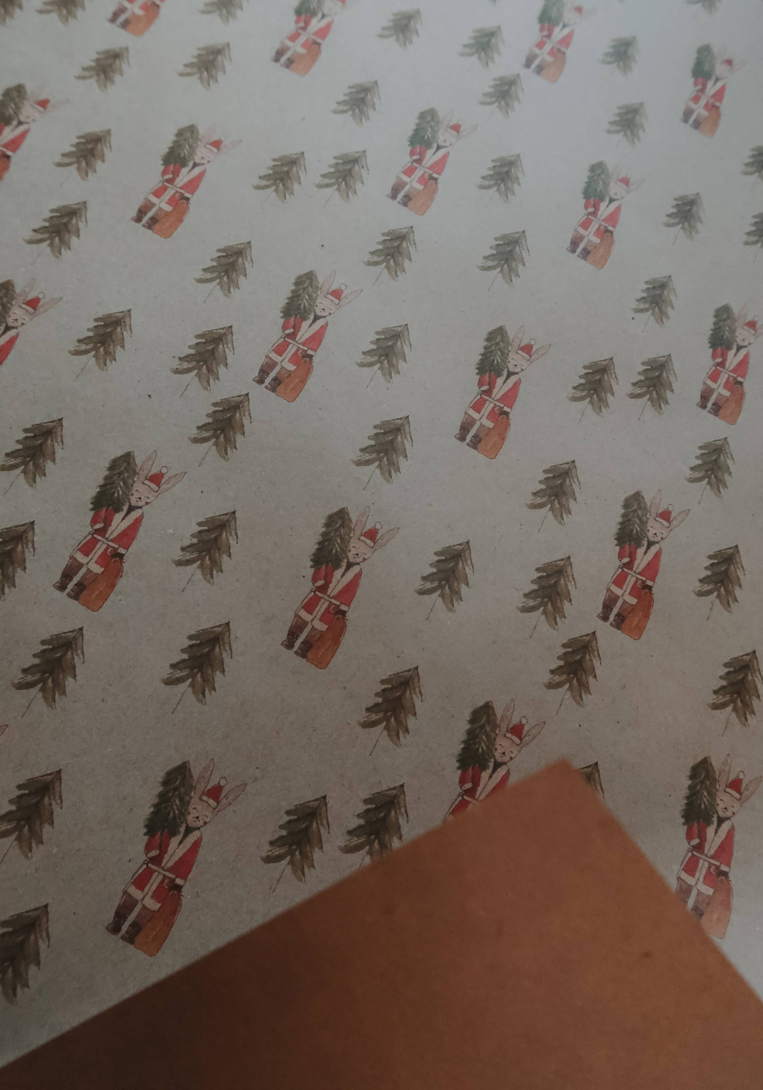 Festive Bunny Wrapping Paper | Set of 3