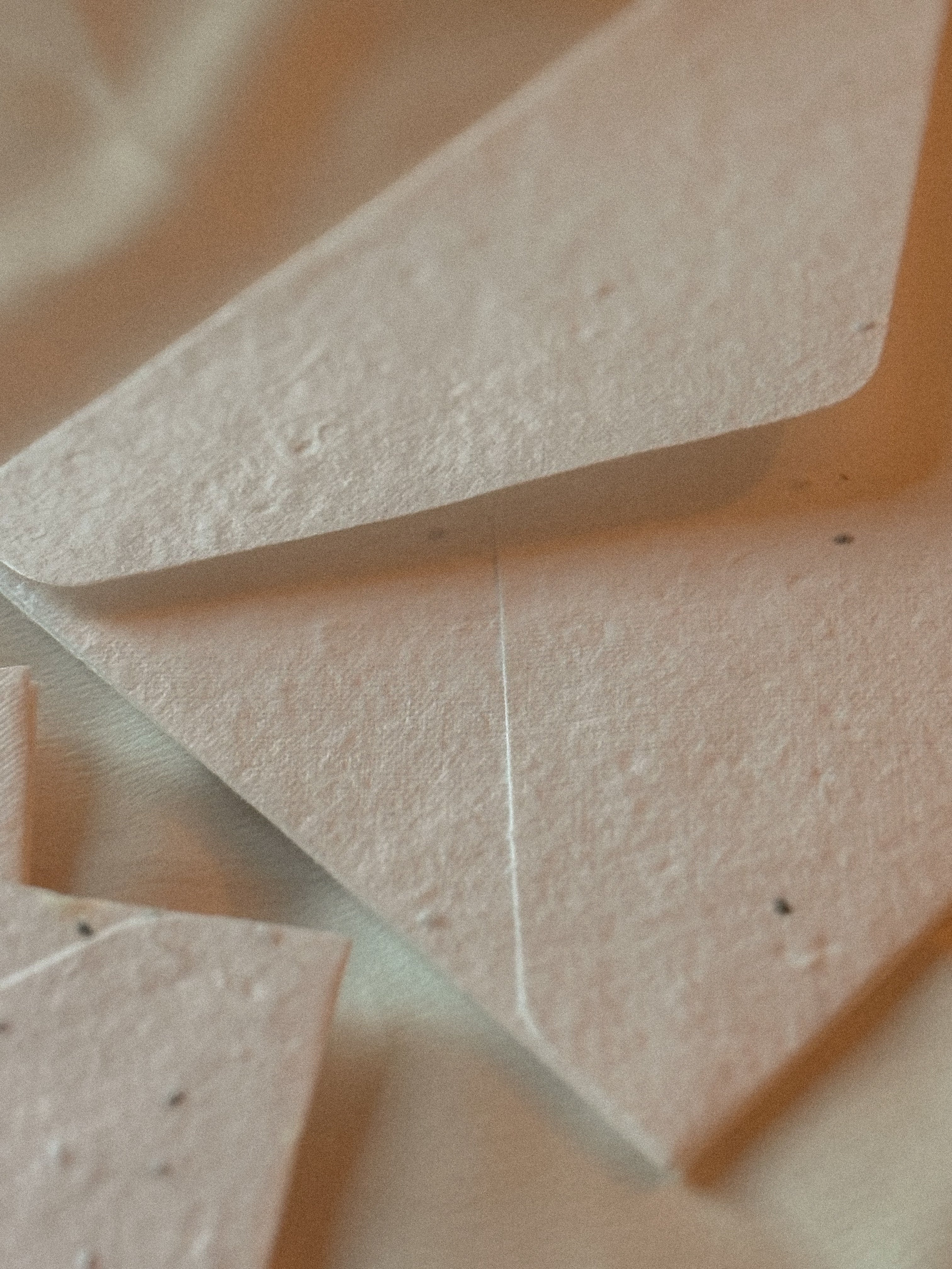 Speckled Handmade Envelope | in White
