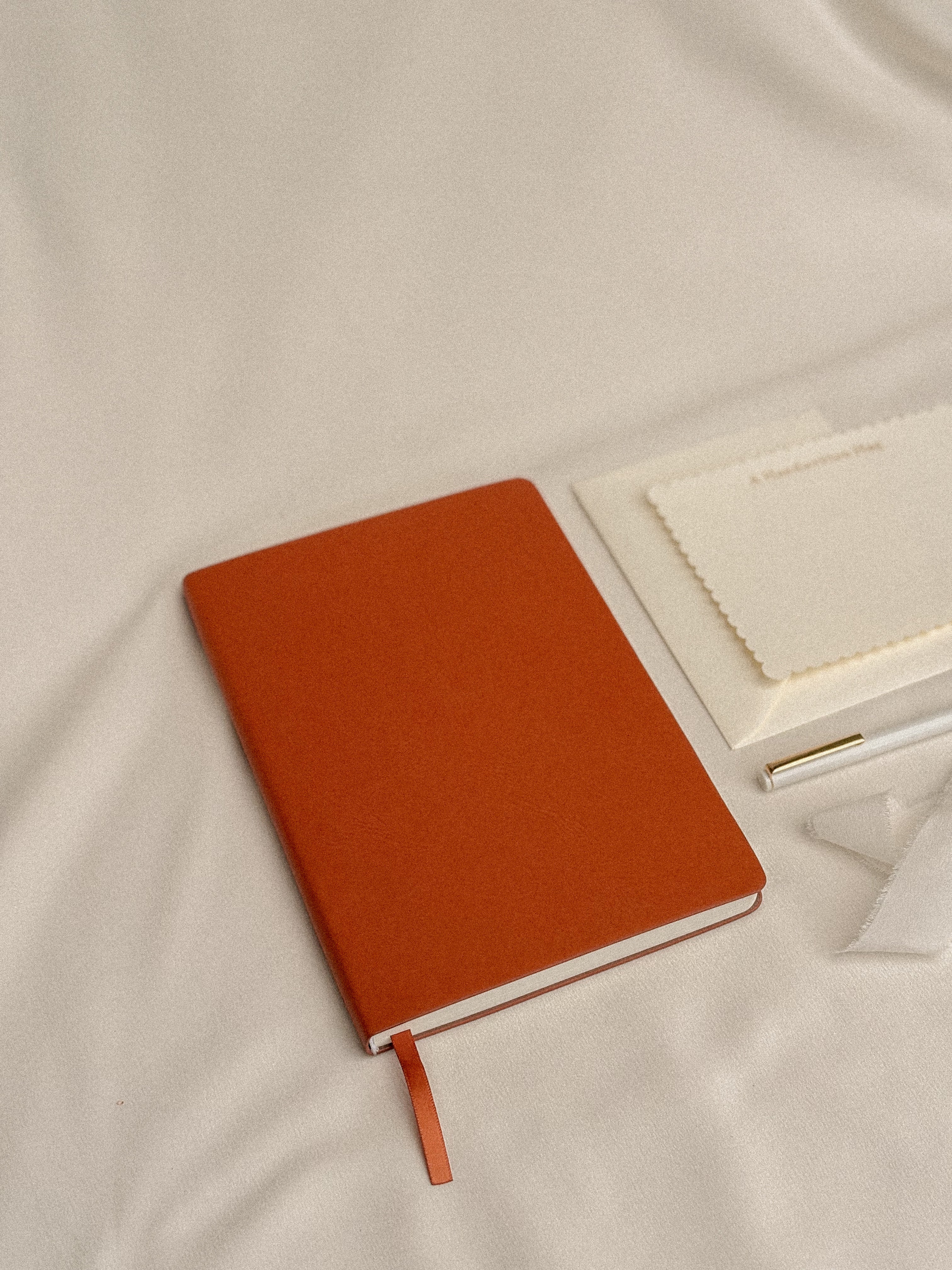 paper goods in use for a quiet, intentional ritual