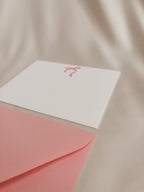 Bow in Pink Note Card