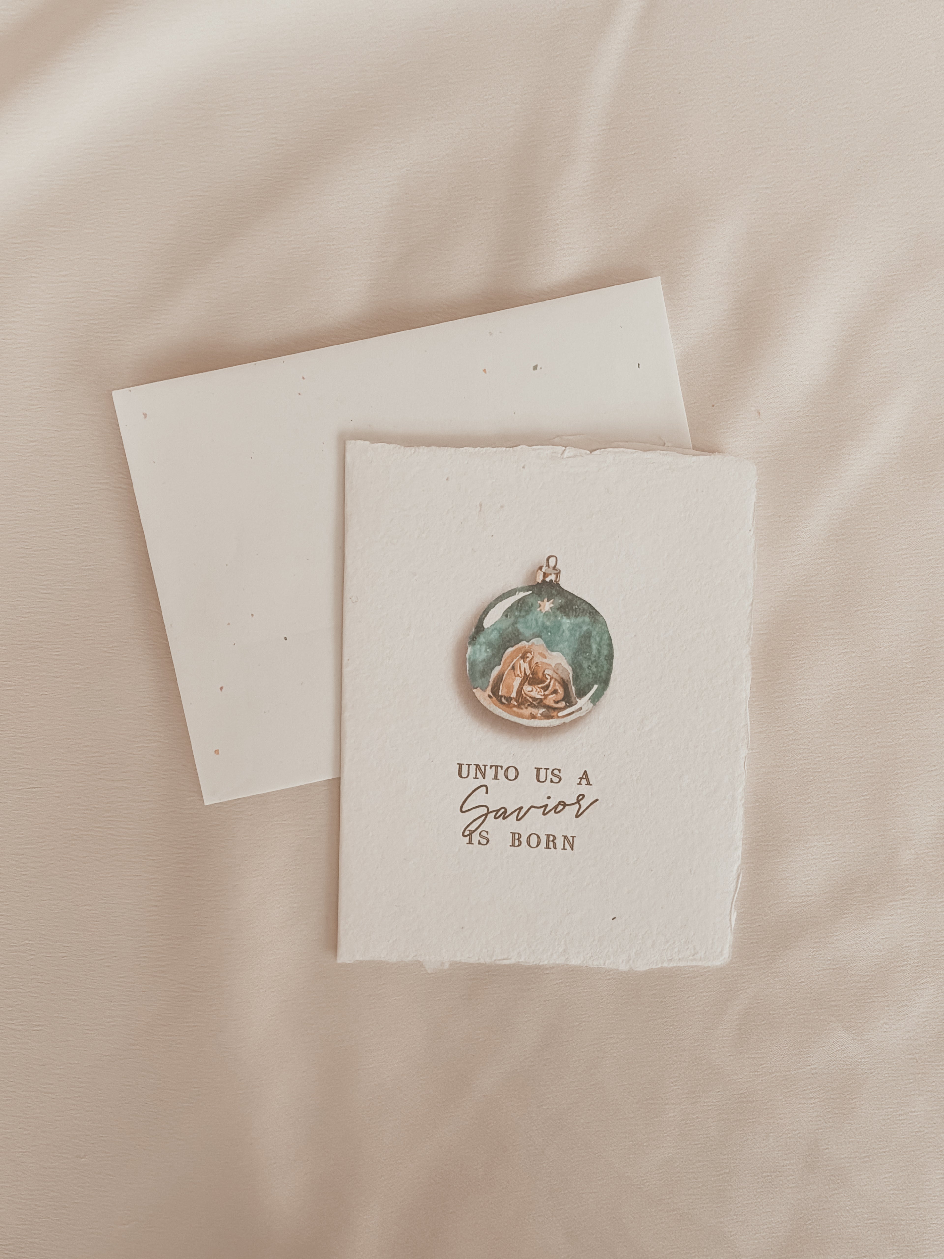 Unto Us a Savior is Born | Christmas Card