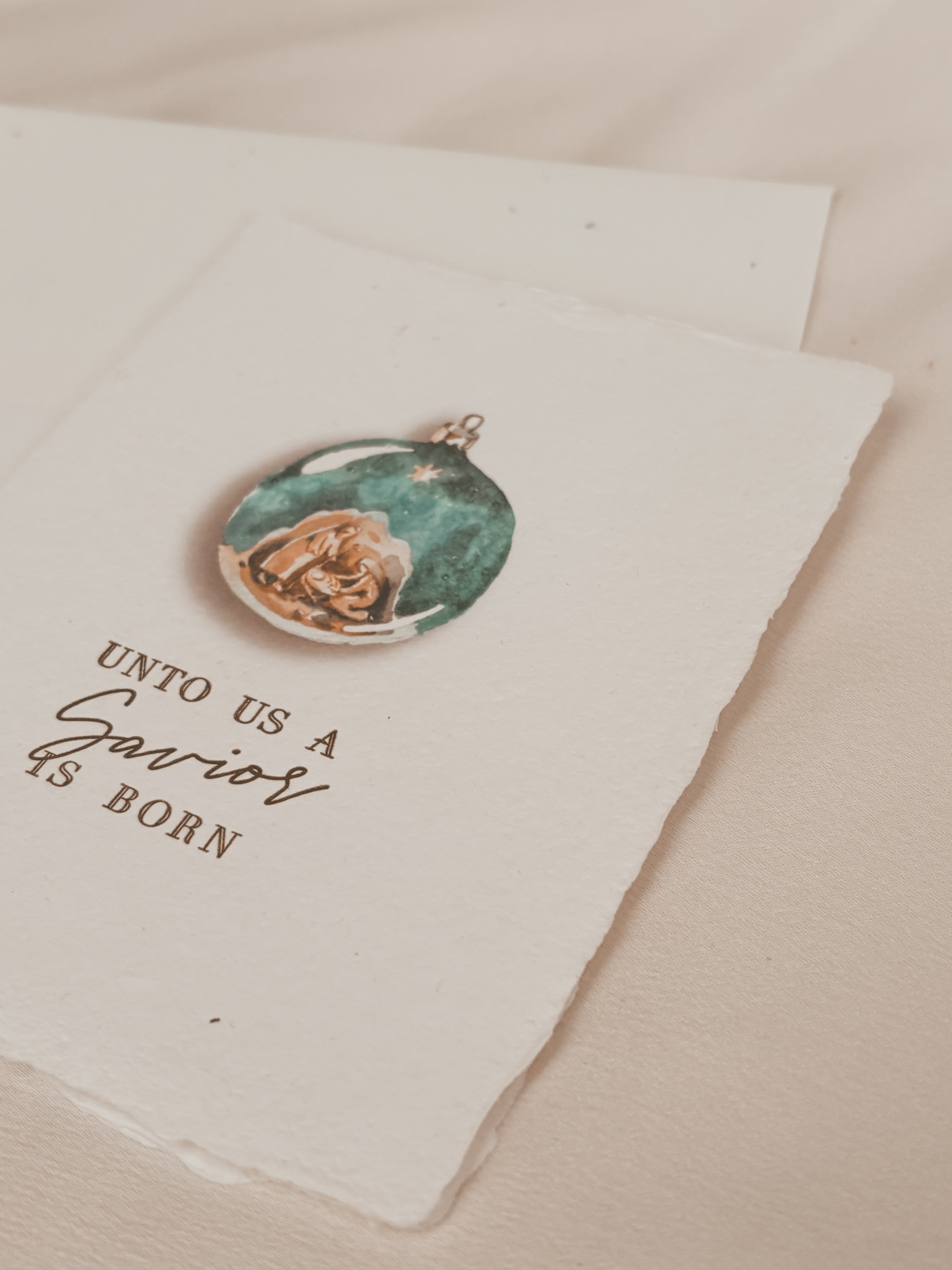 Unto Us a Savior is Born | Christmas Card