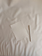 Handmade Card | in Ivory | Raw Edge