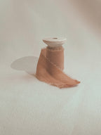Silk Classic Ribbon | in Rose Gold | Raw Edge