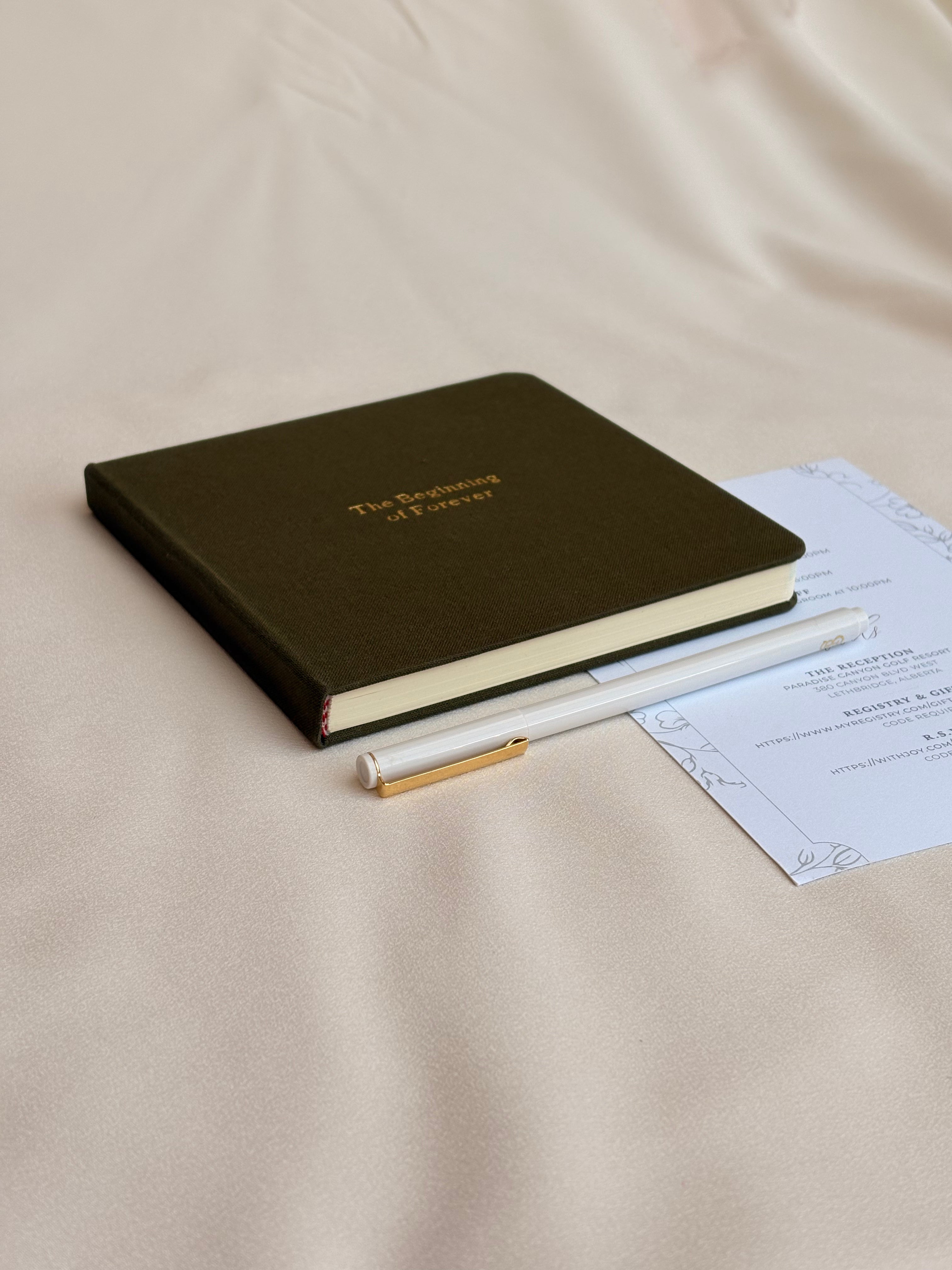 The Beginning of Forever | Linen Notebook