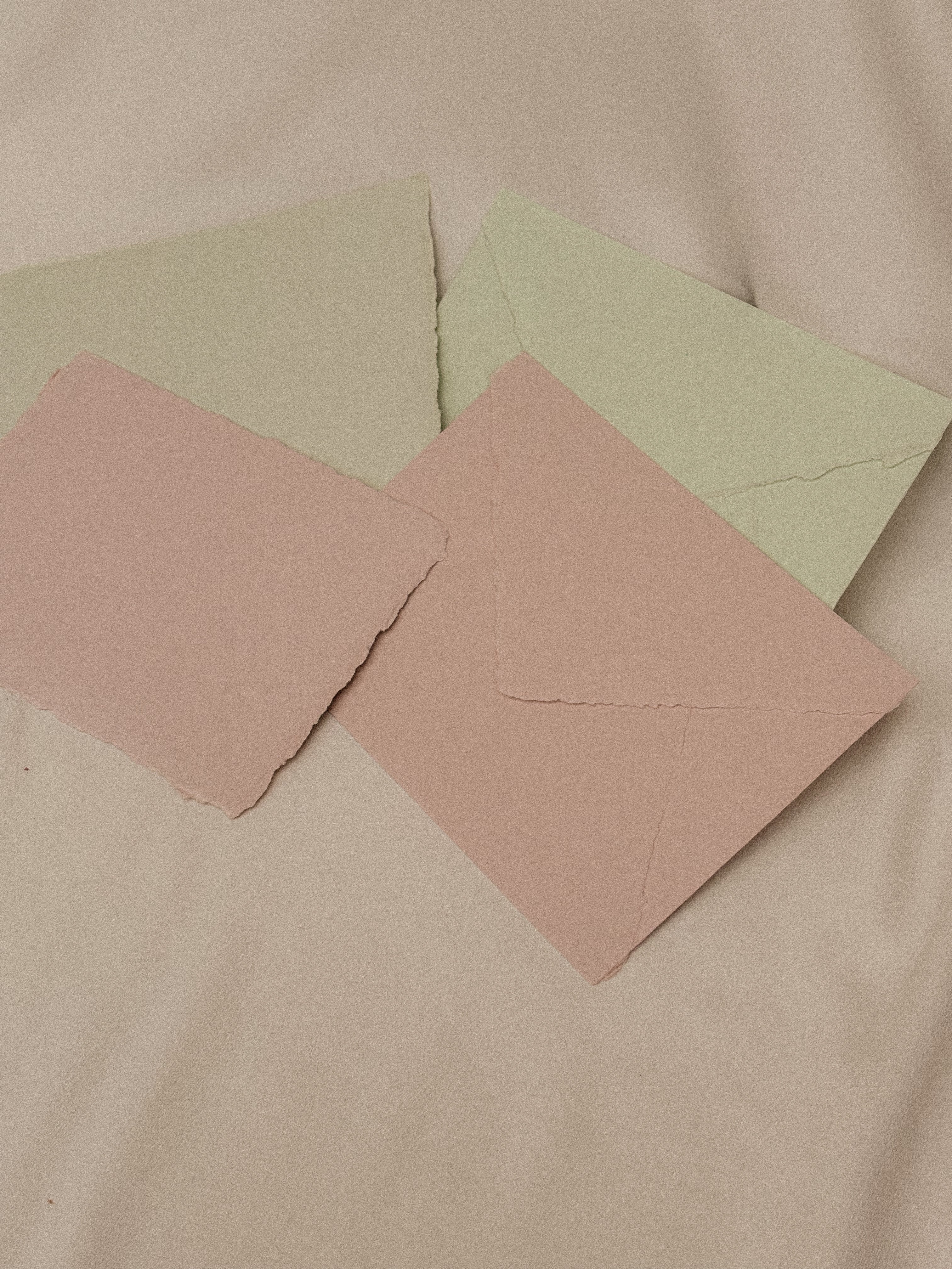 envelope and paper combination with a timeless feel