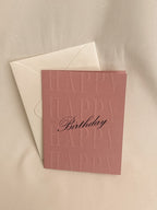 Blushing Birthday Card