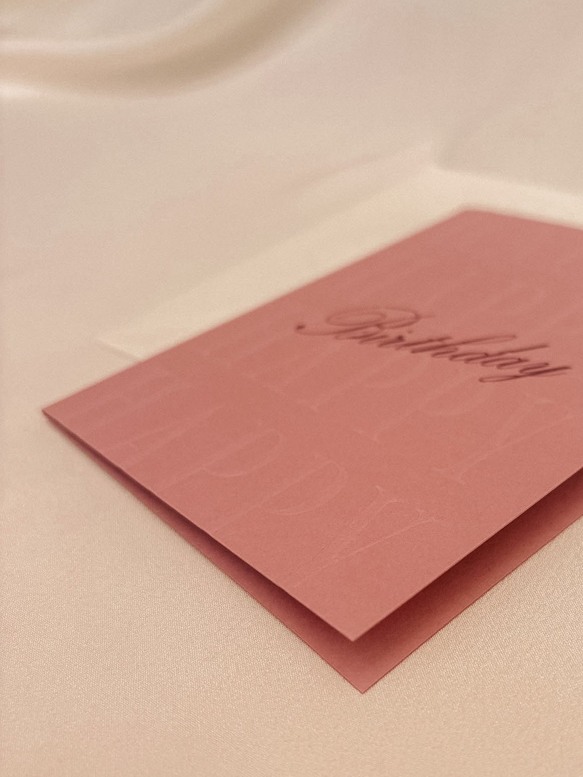 Blushing Birthday Card