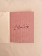 Blushing Birthday Card