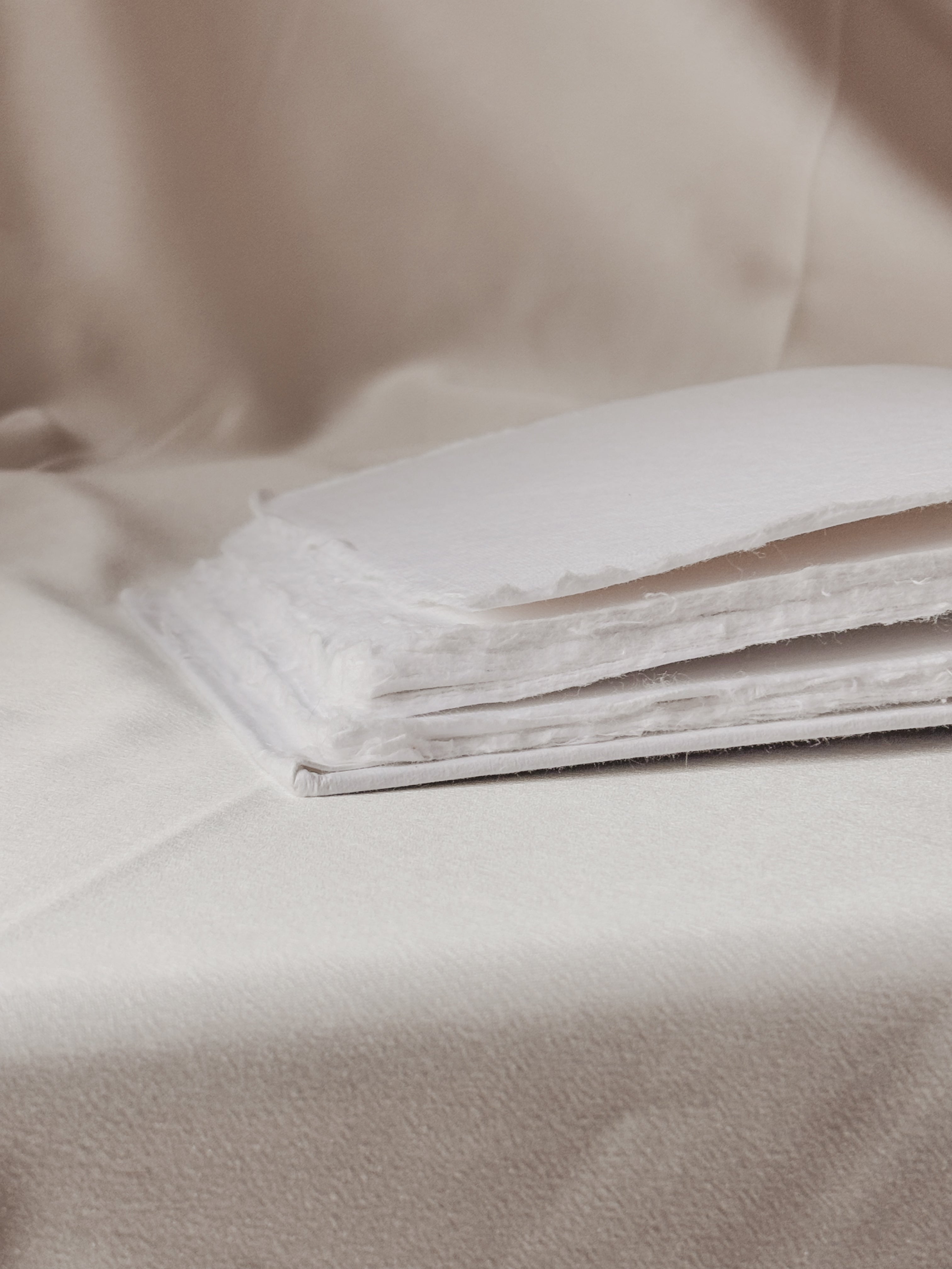 Simply Cotton Rag Notebook | in White