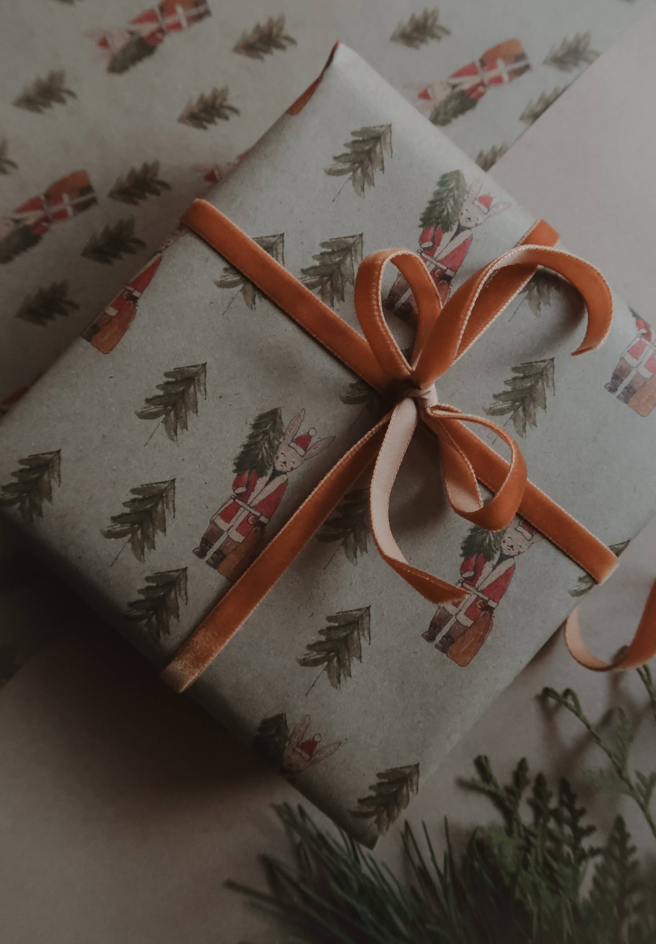 Festive Bunny Wrapping Paper | Set of 3