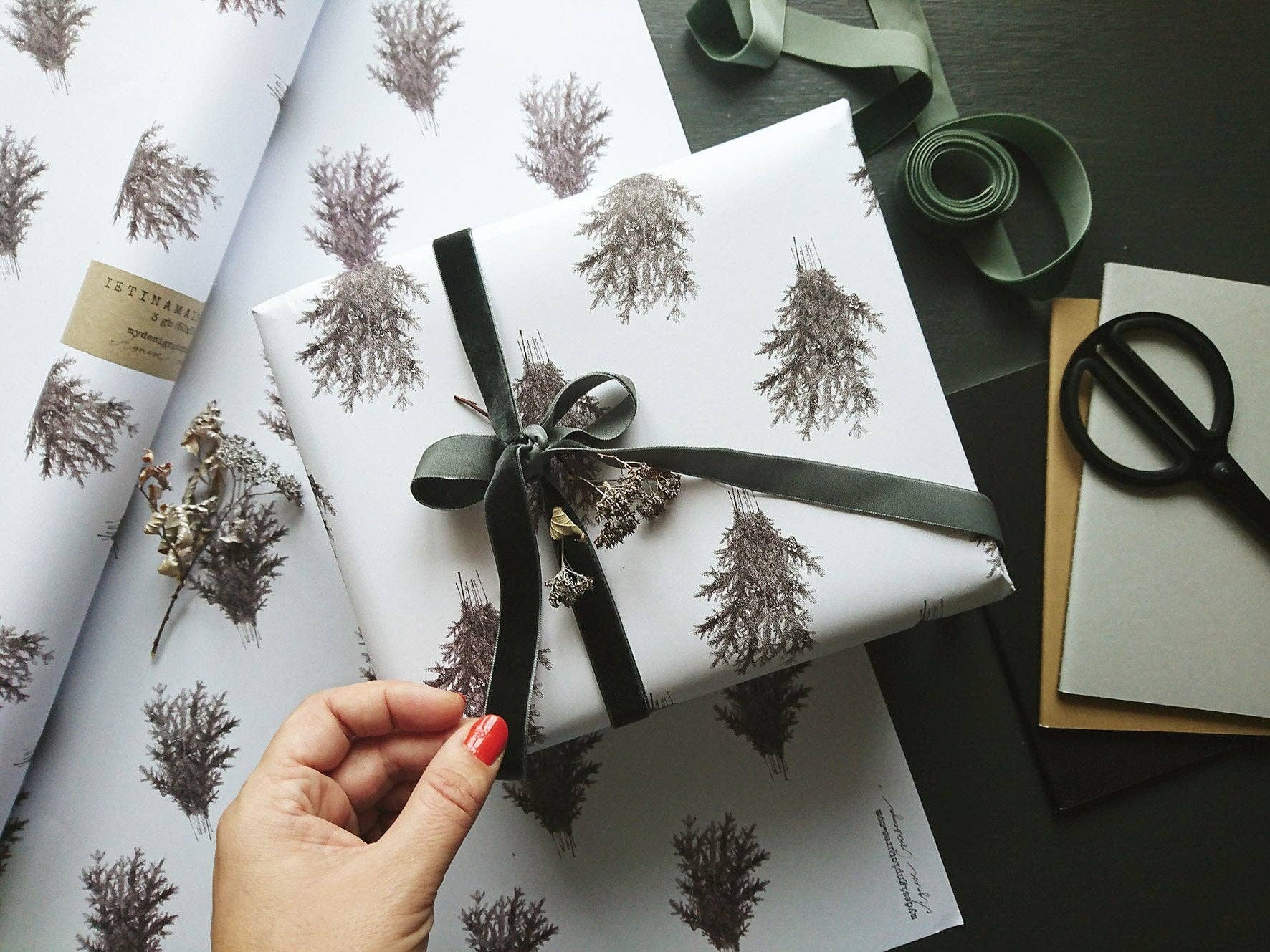 Evergreen Wrapping Paper | Set of 3