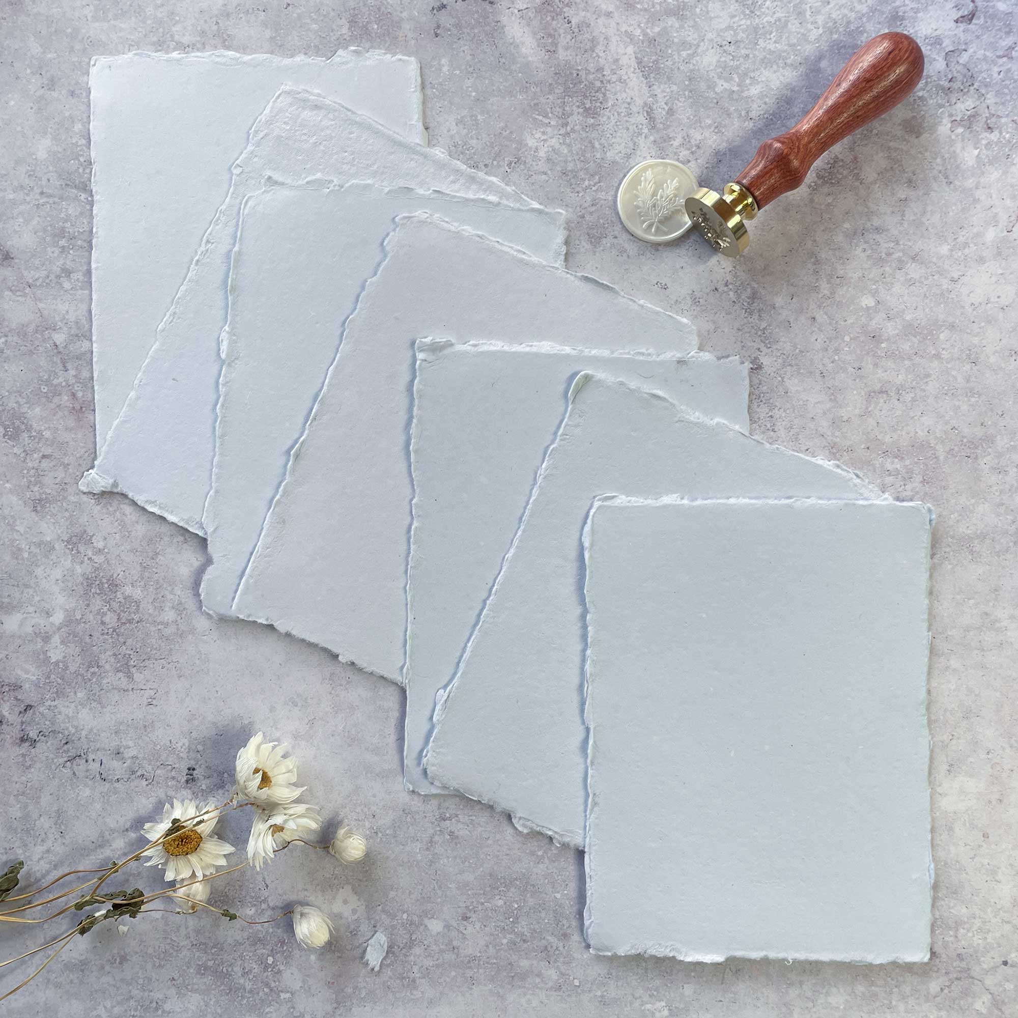 Light Blue Handmade Card