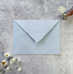 Light Blue Handmade Paper Envelope