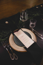 romantic, understated wedding paper design