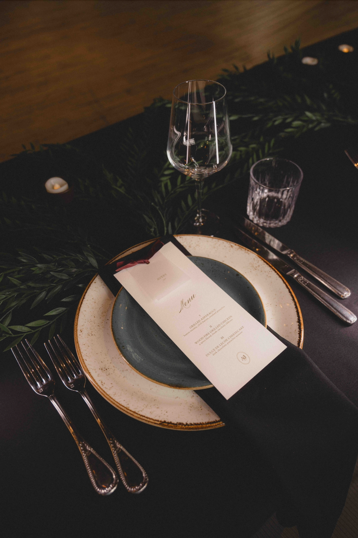 romantic, understated wedding paper design